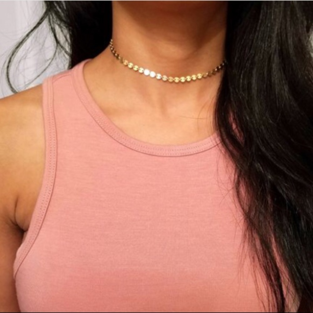 14k Gold Fill Disc Choker